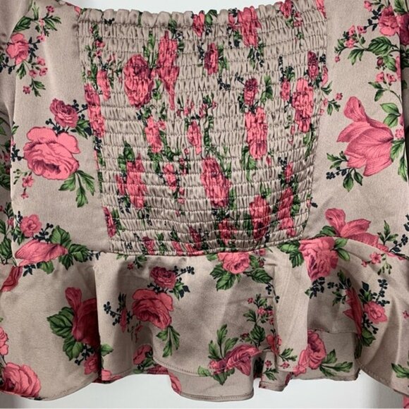 Floral Long Sleeve Women's Top - Picture 8 of 10